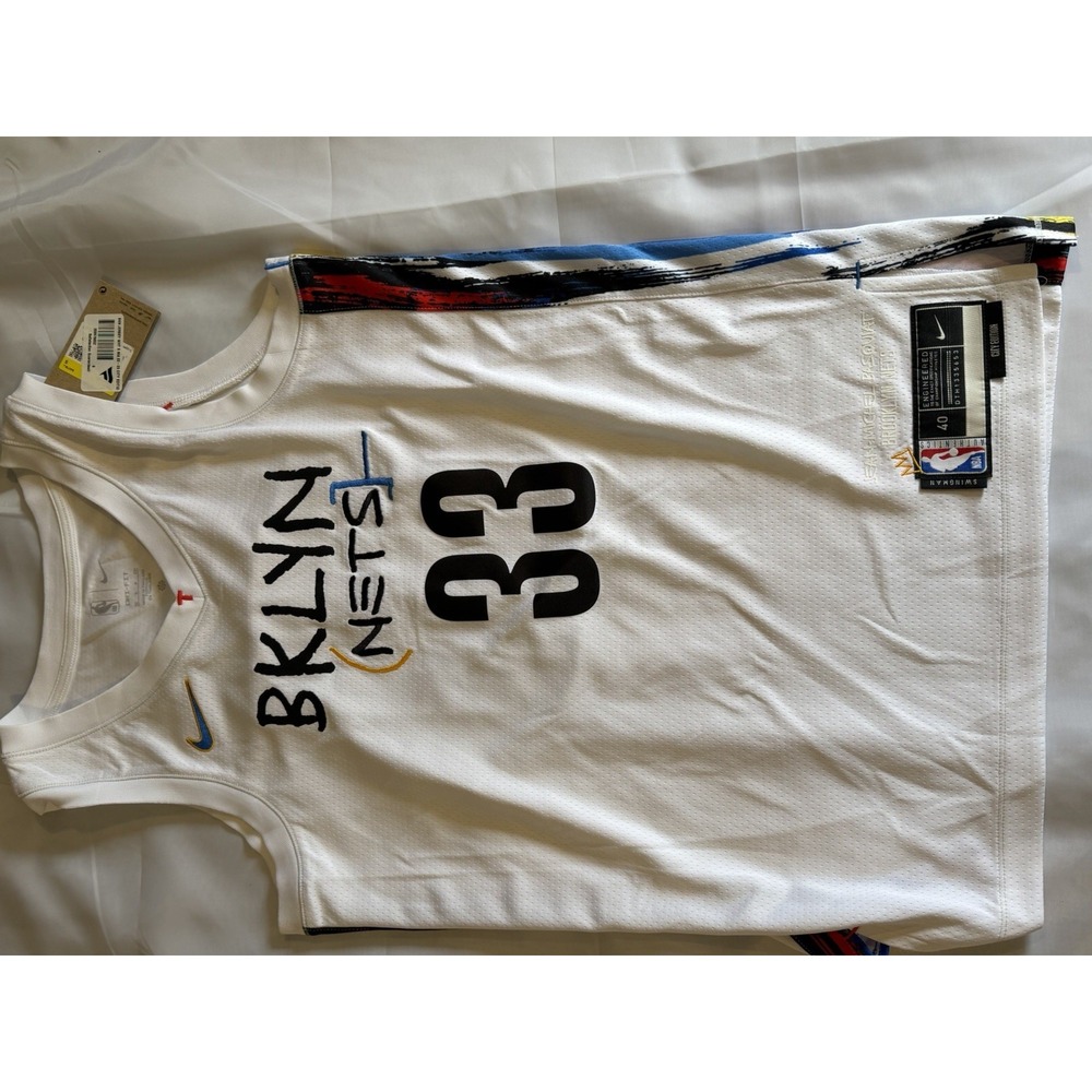 New Nike Nicolas Claxton Brooklyn Nets Nike City Edition Size Small Swingman